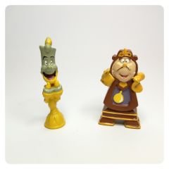 Cogsworth ve Lumiere - Güzel ve Çirkin Karakterleri / Oyuncak Figür