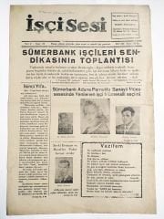 Sümerbank haberli / 15 Temmuz1950 Adana - İşçi Sesi gazetesi