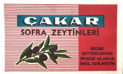 Çakar Sofra Zeytinleri - 10x17 Etiket