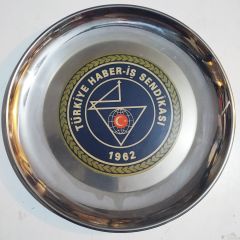 Türkiye Haber-İş Sendikası 1962 - Metal hatıra tabak