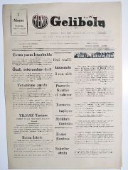 Yeni Gelibolu gazetesi 7 Mayıs 1987 - Gazete