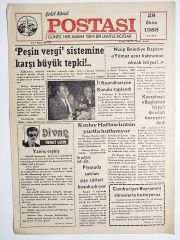 Şehit Kamil Postası 28 Ekim 1988 GAZİANTEP - Gazete