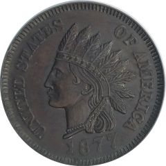 One Cent United States of America 1877 - Jumbo hatıra para