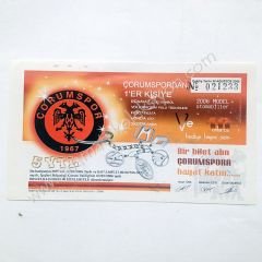 Çorumspor Eşya piyangosu, 2006 Çorum, Çorumspor Eski piyango - Efemera