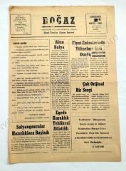 Eceabat, Boğaz gazetesi, 10 Mayıs 1968 - Efemera