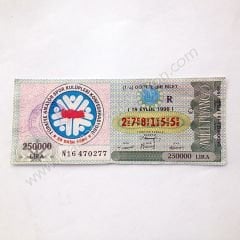 19 Eylül 1989, Dörtte bir bilet  - milli piyango Spor temalı piyangolar, Türkiye Amatör Spor Kulüpleri Federasyonu Eski piyango - Efemera
