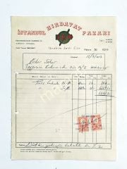 İstanbul Hırdavat Pazarı - İbrahim Jerfi CÖN / Fatura - Efemera