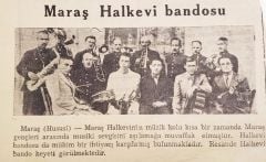 Maraş Halkevi Bandosu 1940 / Dergi, gazete reklamı - Efemera