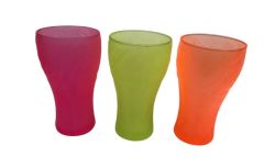 Neon Renkli Coca Cola Bardak - Pembe, yeşil, turuncu