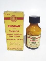 Engran - E.R. Squibb & Sons İlaçlar / Eski ilaç şişesi