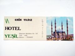 Hotel Yeşil Edirne - Kartadres / Efemera