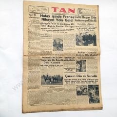 Tan gazetesi, 3 Haziran 1938 Çankırı, Hatay meselesi, Haliyle - Efemera