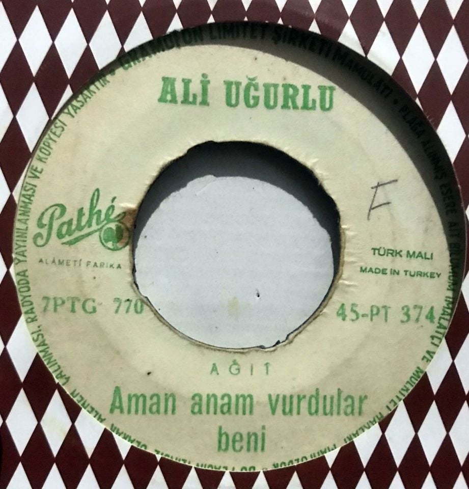 Anam anam vurdular beni - Elveda fani dünya - Ali UĞURLU / Ağıt - 45'lik plak