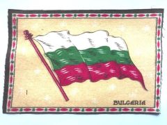 Bulgaria / Bulgaristan - 1910'lar Tütün promosyonu, 14x21 kumaş bayrak