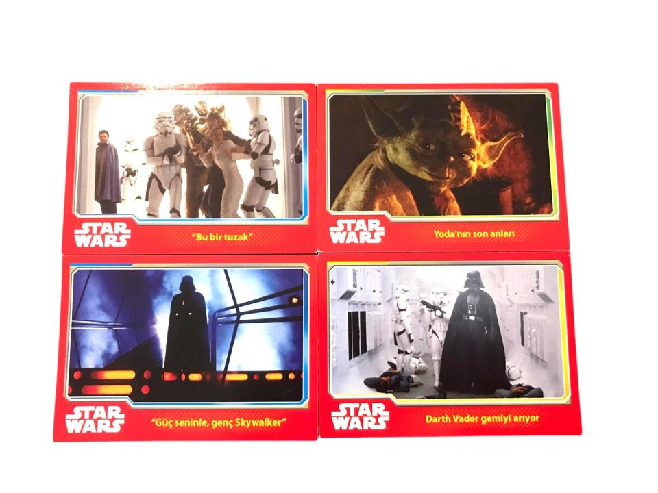 Star Wars - Dearth Vader gemiyi arıyor / 4 adet topps kart