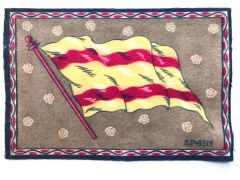 İspanya / Spain - 1910'lar Tütün promosyonu, 14x21 kumaş bayrak