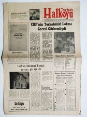 Torbalı Halkoyu gazete, 4 Kasım 1976 İzmir - Efemera