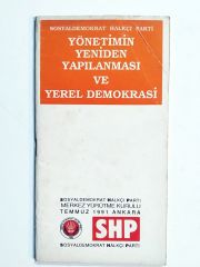 SHP Yönetimin Yeniden Yapılanması ve Yerel Demokrasi - Kitap