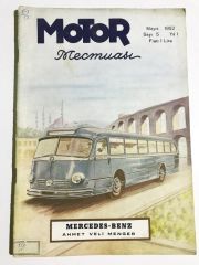 Motor Mecmuası Mayıs 1952 / Mercedes Benz - Ahmet Veli MENGER / Dergi