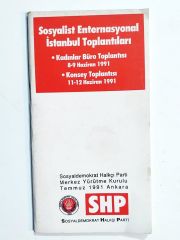 Sosyalist Enternasyonal İstanbul Toplantılar - Kitap