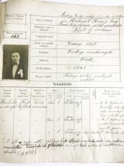 Edirneli Mehmet Recep beye  ait, Memurin Sicil Dosyası
