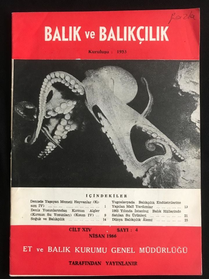Balık ve Balıkçılık Cilt XIV - Sayı 4