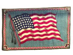 USA / Amerika - 1910'lar Tütün promosyonu, 14x21 kumaş bayrak