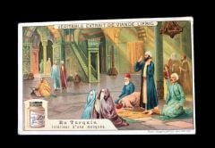 Liebig Çorba Kartı - Cami'de Namaz Kılanlar
