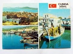 Ege adalarımızdan Cunda'dan üç ayrı görünüm - Hitit color kartpostalları