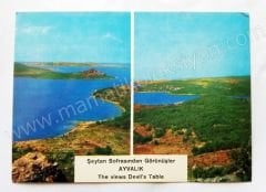 Ayvalık Türkiye Şeytan sofrasından görünüş - Parçalı kartpostal Ayvalık İlo color kartpostal