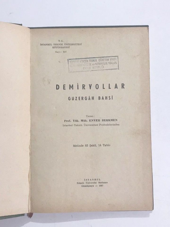 Demiryollar Güzergah Bahsi / Enver BERKMEN - Kitap