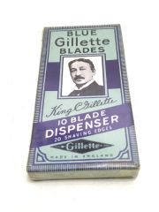 Blue Gilette Blades / 10 blades dispenser - Ambalajında bir kutu Jilet