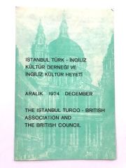 İstanbul Türk - İngiliz Kültür Derneği / Aralık ayı, program bülteni