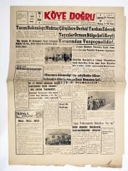 Eskişehir Köye Doğru gazetesi 1 Eylül 1961 - Eski Gazete