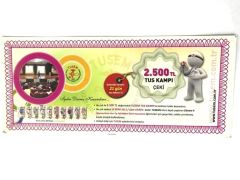Tusem -  2500 TL Tus kampı çeki