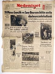 Ankara Medeniyet gazetesi 20 Mayıs 1959 - Eski Gazete