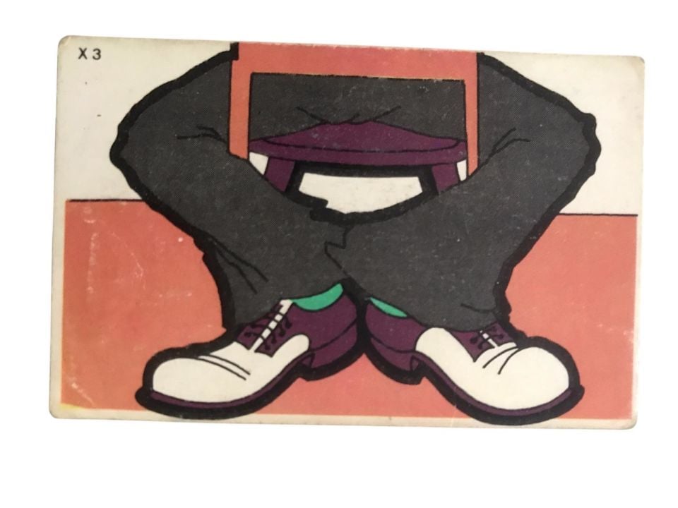 Sakız kartları - Dandy neşeli bulmaca kartları / X 3