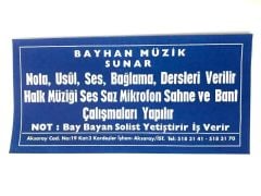 Bayhan Müzik Aksaray - 11X21 İlan