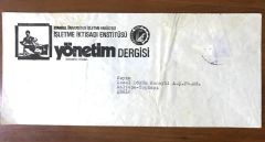 İşletme İktisadi Enstitüsü Yönetim Dergisi - Antetli zarf