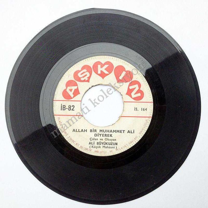 Kırık kanadımız kolumuz bizim, Allah bir Muhammet Ali diyerek Deyiş / Ali BÜYÜKUZUN - 45'lik Plak