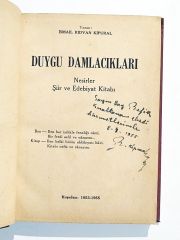 Duygu Damlacıkları / İsmail Rıdvan KİPURAL  - İmzalı Kitap