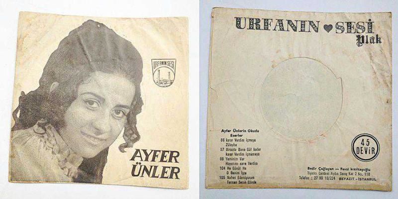 Yeminim var, Hayatımı sana verdim - Ayfer ÜNLER / 45'lik Plak