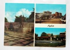 Aydın Şehirden 3 muhtelif görünüş - Kartpostal Aydın Tuna color kartpostalları