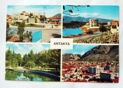 Antakya Şehirden 4 muhtelif görünüş - Kartpostal Antakya Tuna color kartpostalları