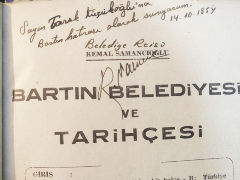 Bartın Belediyesi Ve Tarihçesi - Kemal SAMANCIOĞLU - İmzalı Kitap