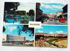 Balıkesir Şehirden 4 muhtelif görünüş - Kartpostal Balıkesir Tuna color kartpostalları