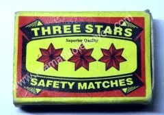 Three Stars Safety Match - Kibrit