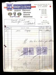 Kordon Elektrik / 1976 tarihli fatura