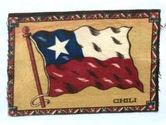 Chili / Şili - 1910'lar Tütün promosyonu, 14x21 kumaş bayrak