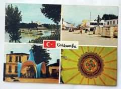 Çarşamba şehirden 4 muhtelif görünüş Çarşamba Ticaret kartpostalları